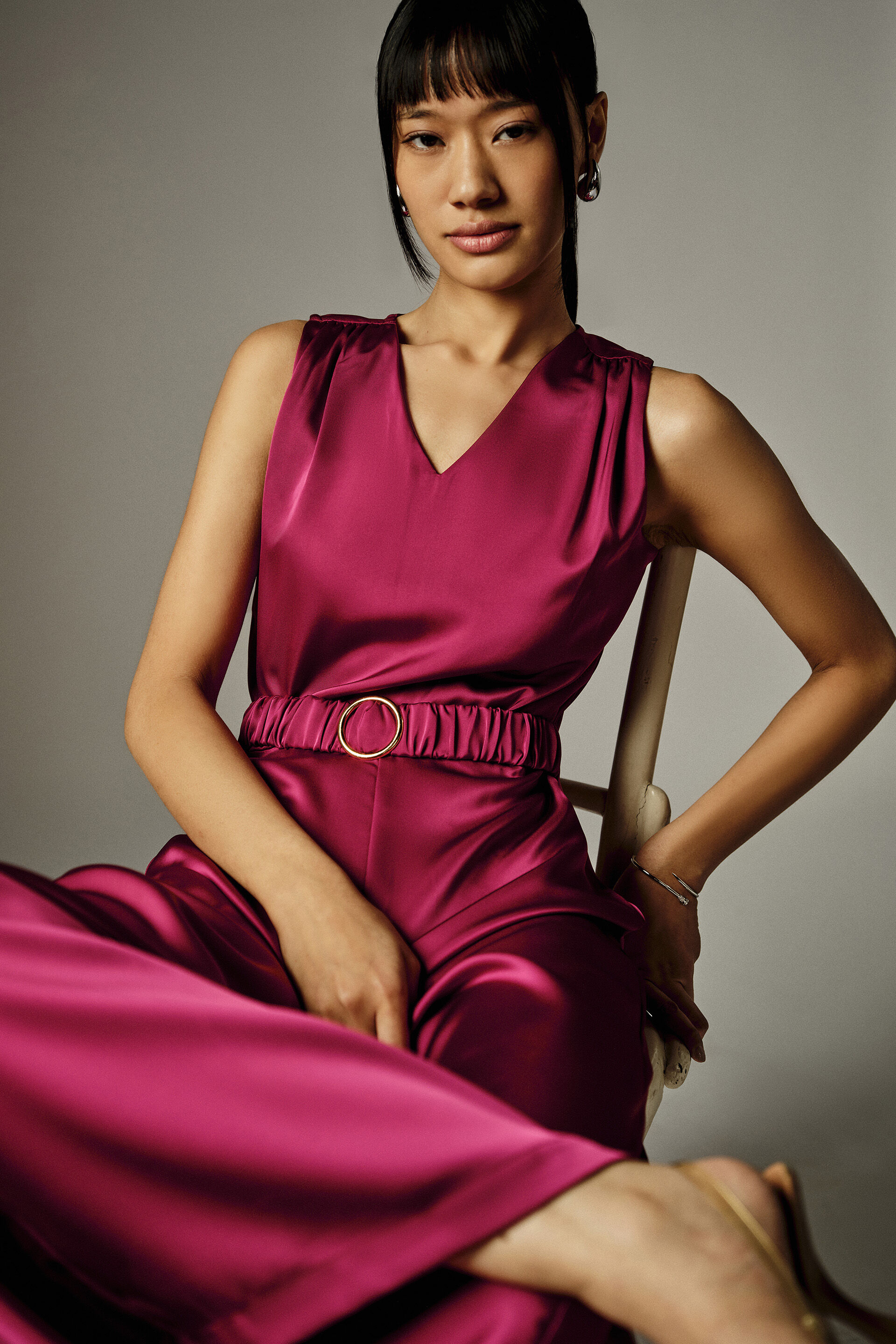 Penelope Wine Jumpsuit, Wine, image 4